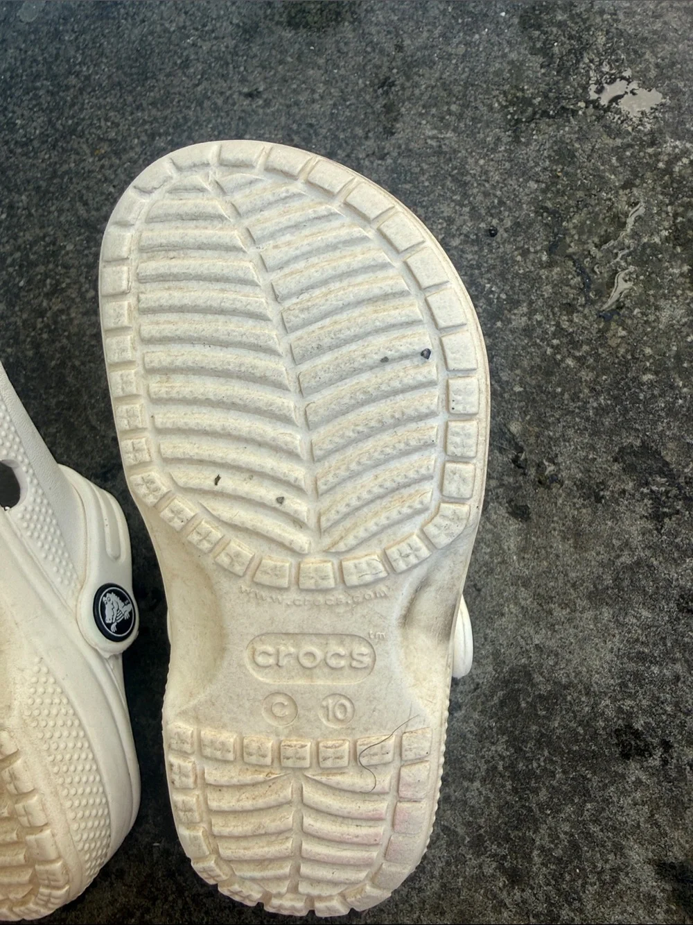 CROCS Kids Classic Clogs in White